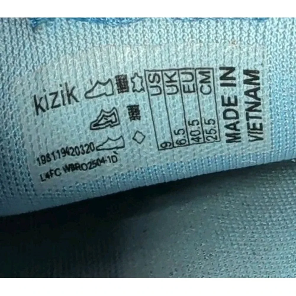 Kizik Brooklyn Women's Hands Free Slip-In Shoes Sneakers Size 9 Two Tone Blue
